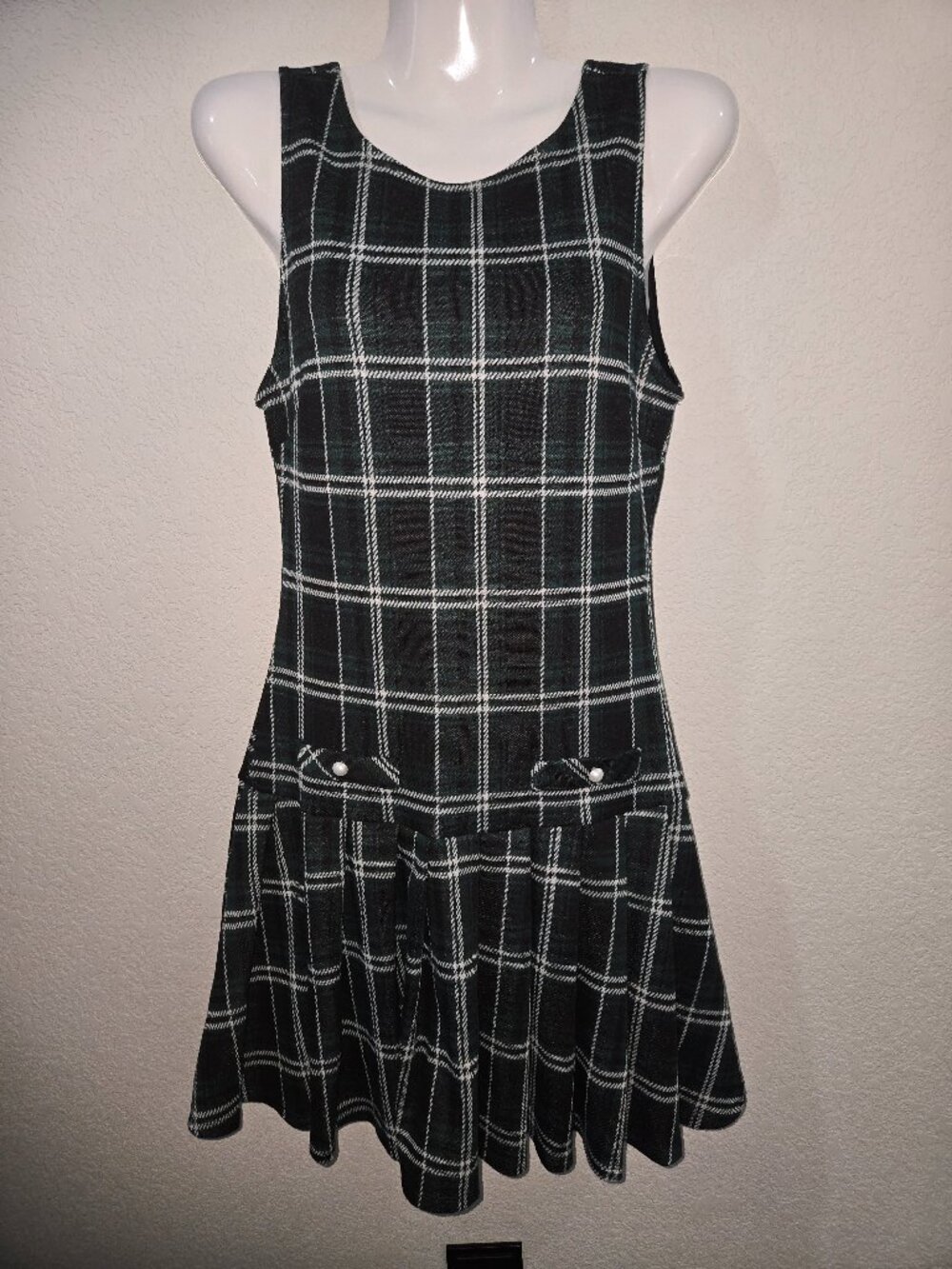 Frankee & Skylar Plaid Fit & Flare Dress - Size Large